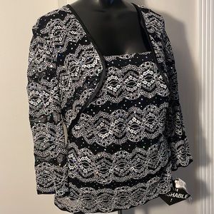 R&M Richards 2 piece tank & sweater